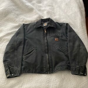 Carhartt sandstone Detroit style flannel lined jacket. Size medium